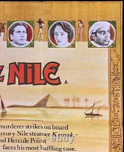 Death on the Nile Original Quad Movie Poster Agatha Christie Peter Ustinov 1978