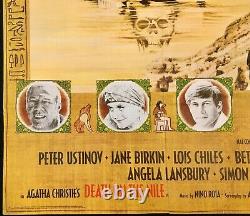 Death on the Nile Original Quad Movie Poster Agatha Christie Peter Ustinov 1978
