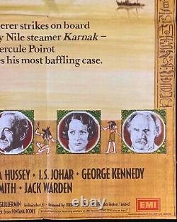 Death on the Nile Original Quad Movie Poster Agatha Christie Peter Ustinov 1978