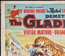 Demetrius and the Gladiators Original Quad Movie Poster Victor Mature Pulford 54