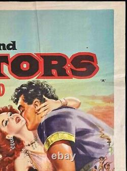 Demetrius and the Gladiators Original Quad Movie Poster Victor Mature Pulford 54