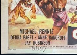 Demetrius and the Gladiators Original Quad Movie Poster Victor Mature Pulford 54