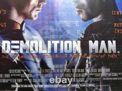 Demolition Man Original UK Quad One Sheet Cinema Poster, 1990s Action (USA)