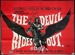 Devil Rides Out Original Quad Movie Cinema Poster Christopher Lee HAMMER 1968