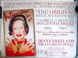 Diana Vreeland The Eye Has to Travel (2011) Original UK Movie Poster RARE