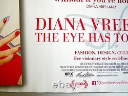 Diana Vreeland The Eye Has to Travel (2011) Original UK Movie Poster RARE