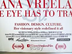 Diana Vreeland The Eye Has to Travel (2011) Original UK Movie Poster RARE