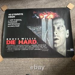 Die Hard 1988 Original Vintage UK Quad Poster 30 x 40 Rolled EX Condition