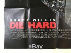 Die Hard Original Movie Quad Poster 1988 Bruce Willis Alan Rickman