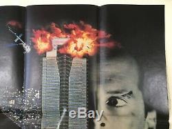 Die Hard Original Movie Quad Poster 1988 Bruce Willis Alan Rickman