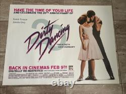Dirty Dancing 20th Anniversary Original Rolled Movie Poster UK Quad