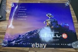 Disney Pixar Wall-E Quad Cinema Poster 40x30 Inch UK 2008 Andrew Stanton