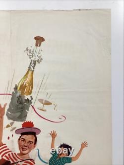 Disney's Bon Voyage! 1962 Original UK Quad Movie Poster 40x30 inches