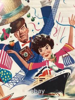Disney's Bon Voyage! 1962 Original UK Quad Movie Poster 40x30 inches