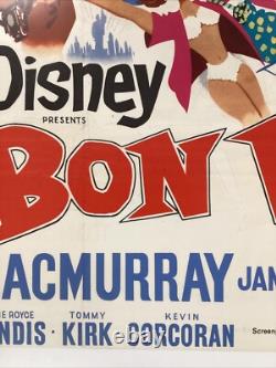 Disney's Bon Voyage! 1962 Original UK Quad Movie Poster 40x30 inches