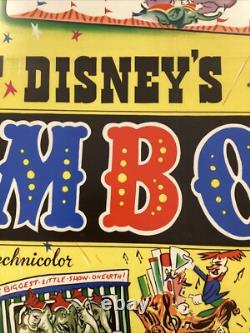 Disney's Dumbo Re-Release 1949 Original UK Quad Movie Poster 40x30 inches