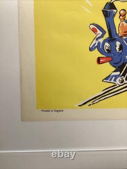 Disney's Dumbo Re-Release 1949 Original UK Quad Movie Poster 40x30 inches