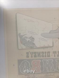 Disney's Dumbo Re-Release 1949 Original UK Quad Movie Poster 40x30 inches