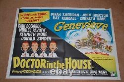 Doctor In The House / Genevieve (1954/3) V. Rare Orig. Uk Quad Poster