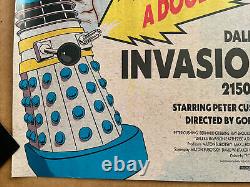Doctor Who And The Daleks & invasion Earth -Original UK Cinema Quad Poster 2022