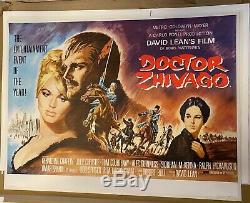 Doctor Zhivago Original Vintage UK Quad Film Poster LINEN BACKED 1965