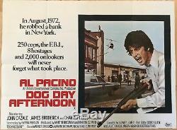 Dog Day Afternoon Original British Movie Quad UK Film 1975 Al Pacino