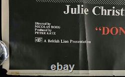 Don't Look Now ORIGINAL Quad Movie Poster Julie Christie Nicolas Roeg 1973