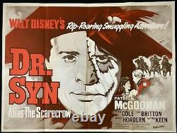 Dr Syn Alias The Scarecrow Original Quad Movie Poster Walt Disney 1963