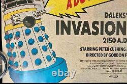 Dr Who and the Daleks / Invasion Earth Original Quad Movie Poster 2022 RR