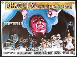 Dracula Has Risen From the Grave 1968 Original Movie Poster British Quad 30x40
