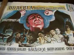 Dracula Has Risen from the Grave British Quad poster 1968