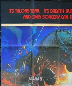 Dragonslayer ORIGINAL Double Quad Movie Poster Disney 1981