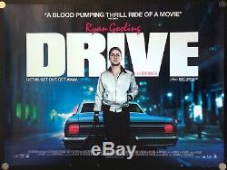 Drive 2011 Original Movie Poster British Quad Double Sided C8 Excellent Noir