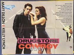 Drugstore Cowboy (1989) Original UK Quad Movie Poster 30x40 Gus Van Sant RARE