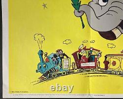 Dumbo ORIGINAL Quad Movie Cinema Poster Walt Disney Early RR
