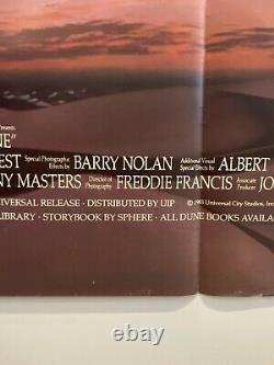 Dune Original UK British Quad Film Poster 1984 Advance Style David Lynch