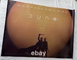 Dune part 2 official UK cinema Timothée Chalamet and Zendaya quad posters 2024