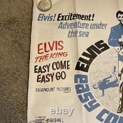 EASY COME EASY GO 1960's very rare original UK movie Quad posters- ELVIS PRESLEY