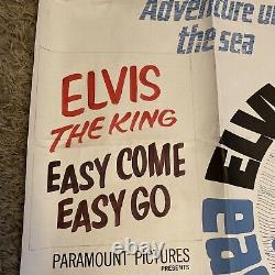 EASY COME EASY GO 1960's very rare original UK movie Quad posters- ELVIS PRESLEY