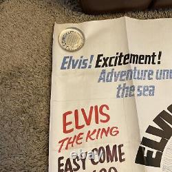 EASY COME EASY GO 1960's very rare original UK movie Quad posters- ELVIS PRESLEY