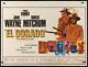 El Dorado British Quad Movie Poster 30x40 John Wayne Robert Mitchum