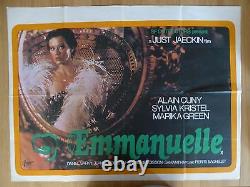 EMMANUELLE (1974) original UK quad film/movie poster, Sylvia Kristel, sex, erotic