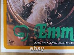 EMMANUELLE (1974) original UK quad film/movie poster, Sylvia Kristel, sex, erotic