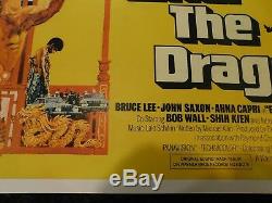 ENTER THE DRAGON Original Movie Poster, British Quad, C8.5 Very Fine/Near Mint