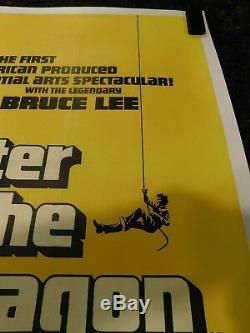 ENTER THE DRAGON Original Movie Poster, British Quad, C8.5 Very Fine/Near Mint