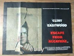 ESCAPE FROM ALCATRAZ (1979) Original UK Quad Movie Poster CLINT EASTWOOD