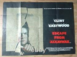 ESCAPE FROM ALCATRAZ (1979) Original UK Quad Movie Poster CLINT EASTWOOD