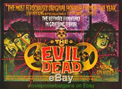 EVIL DEAD MOVIE POSTER 30x40 Inch British Quad 1990's VIDEO AWESOME ART