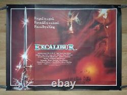 EXCALIBUR (1981) original UK QUAD POSTER John Boorman epic King Arthur fantasy