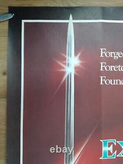 EXCALIBUR (1981) original UK QUAD POSTER John Boorman epic King Arthur fantasy